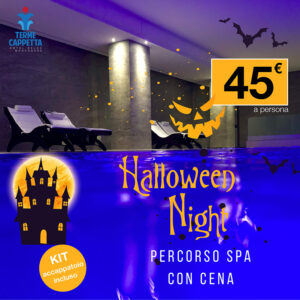 pacchetto halloweeen night con percorso spa
