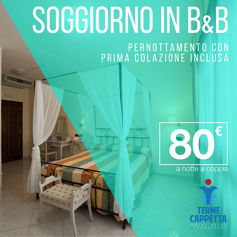 soggiorno b&b alle terme contursi da 80 euro a coppia